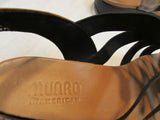 Munro Darian Black Tortoise Shell Stretch Sandal