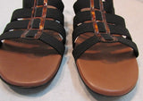 Munro Darian Black Tortoise Shell Stretch Sandal