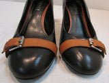 Lauren Ralph Lauren Black Leather Pumps