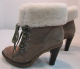 Via Spiga V-Leya Taupe Suede Short Boots