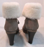 Via Spiga V-Leya Taupe Suede Short Boots