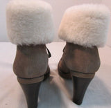 Via Spiga V-Leya Taupe Suede Short Boots