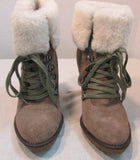Via Spiga V-Leya Taupe Suede Short Boots