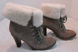 Via Spiga V-Leya Taupe Suede Short Boots