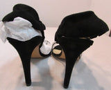 Azuree Cannes Black Slingback Heels