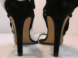 Azuree Cannes Black Slingback Heels