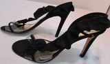 Azuree Cannes Black Slingback Heels