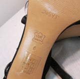 Azuree Cannes Black Slingback Heels