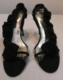 Azuree Cannes Black Slingback Heels