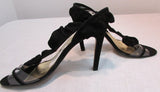 Azuree Cannes Black Slingback Heels