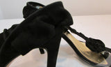 Azuree Cannes Black Slingback Heels