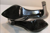 Azuree Cannes Gray Leather Pumps