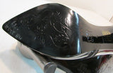 Azuree Cannes Gray Leather Pumps