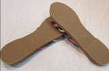 Musse & Cloud Artisian "Jazzy" Suede 5 Strap Slide Sandals