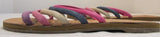Musse & Cloud Artisian "Jazzy" Suede 5 Strap Slide Sandals