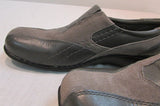 Clarks Bendable Bingo Grey Leather/Suede Slip-Ons