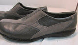 Clarks Bendable Bingo Grey Leather/Suede Slip-Ons