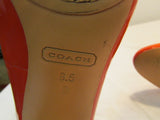 Coach Leather Block Heel Pumps