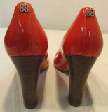 Coach Leather Block Heel Pumps