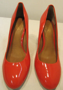 Coach Leather Block Heel Pumps