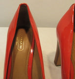 Coach Leather Block Heel Pumps