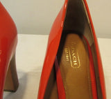 Coach Leather Block Heel Pumps