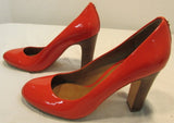 Coach Leather Block Heel Pumps