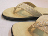 Andiamo Marvel Gold Thong Flip Flops