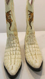 Donaldo Boots with Croc Design & Embroidery