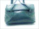 Tignanello Genuine Leather Green Shoulder Satchel
