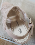 Lulu Townsend Natural Crochet Platform Wedge