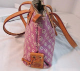 Dooney & Bourke Satchel Canvas Tassel Handbag