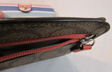 Coach Brown Coated Signature Canvas Billfold
