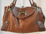 Cromia Made in Italy Brown Leather Shoulder Bag