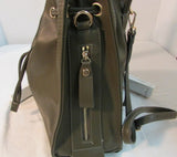 Moda Luxe Margo Olive Green Drawstring Leather Backpack