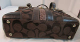 Coach Hampton Canvas and Leather Signature Carry All