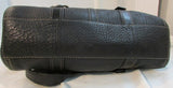 Coach Black Pebble Leather Chelsea Turnlock Satchel