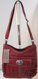 BOC Born Concept Burgundy Vinyl Purse