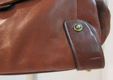 Cromia Made in Italy Brown Leather Shoulder Bag
