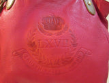 Lauren Ralph Lauren Red Leather LXVII Shoulder Bag