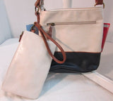 Stone Mountain Crossbody Leather Purse with Wristlet