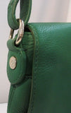 DKNY Green Pebble Leather Crossbody