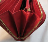 Kate Spade Red Leather Jackson Large Continental Wallet