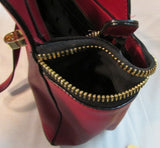 Antonio Melani Red Leather Shoulder Bag