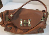 Cromia Made in Italy Brown Leather Shoulder Bag