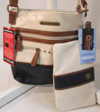 Stone Mountain Crossbody Leather Purse with Wristlet