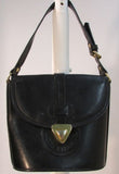 Vintage Moda Italiana All Black Leather Purse