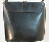 Vintage Moda Italiana All Black Leather Purse