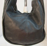 Tuscans Made in Italy Black Leather Shoulder Bag