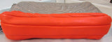 Henri Bendel Orange and Tan Leather Shoulder/Clutch